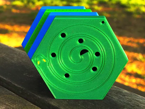 Low-tone Pocket Snake Flute (hexagonal), photo 4 of 6