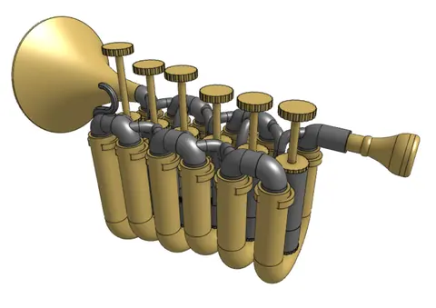 Overly-Complicated Trumpet, photo 4 of 6