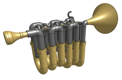 Overly-Complicated Trumpet, photo 5 of 6